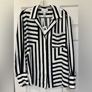 Joseph Ribkoff Long Sleeve Striped Blouse